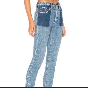PRPS Jeans indigo size 26 fit AMX High waist boyfriend skinny taper